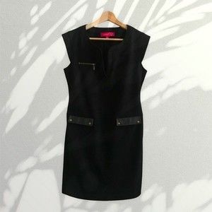 NINE & CO. Dress Slip On Sleeveless Black Fitted Size 2